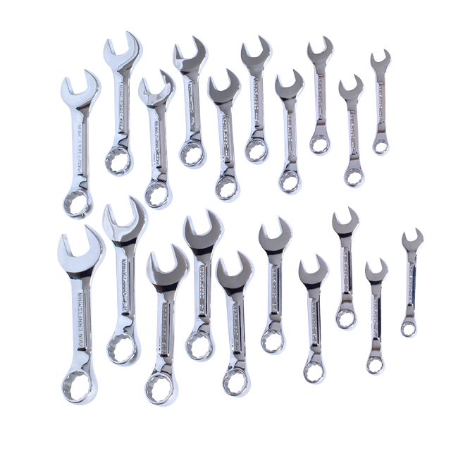 Craftsman Professional 20 pc. Standard and Metric Full Polish Stubby 12 pt. Combination Wrench Set at Sears.com