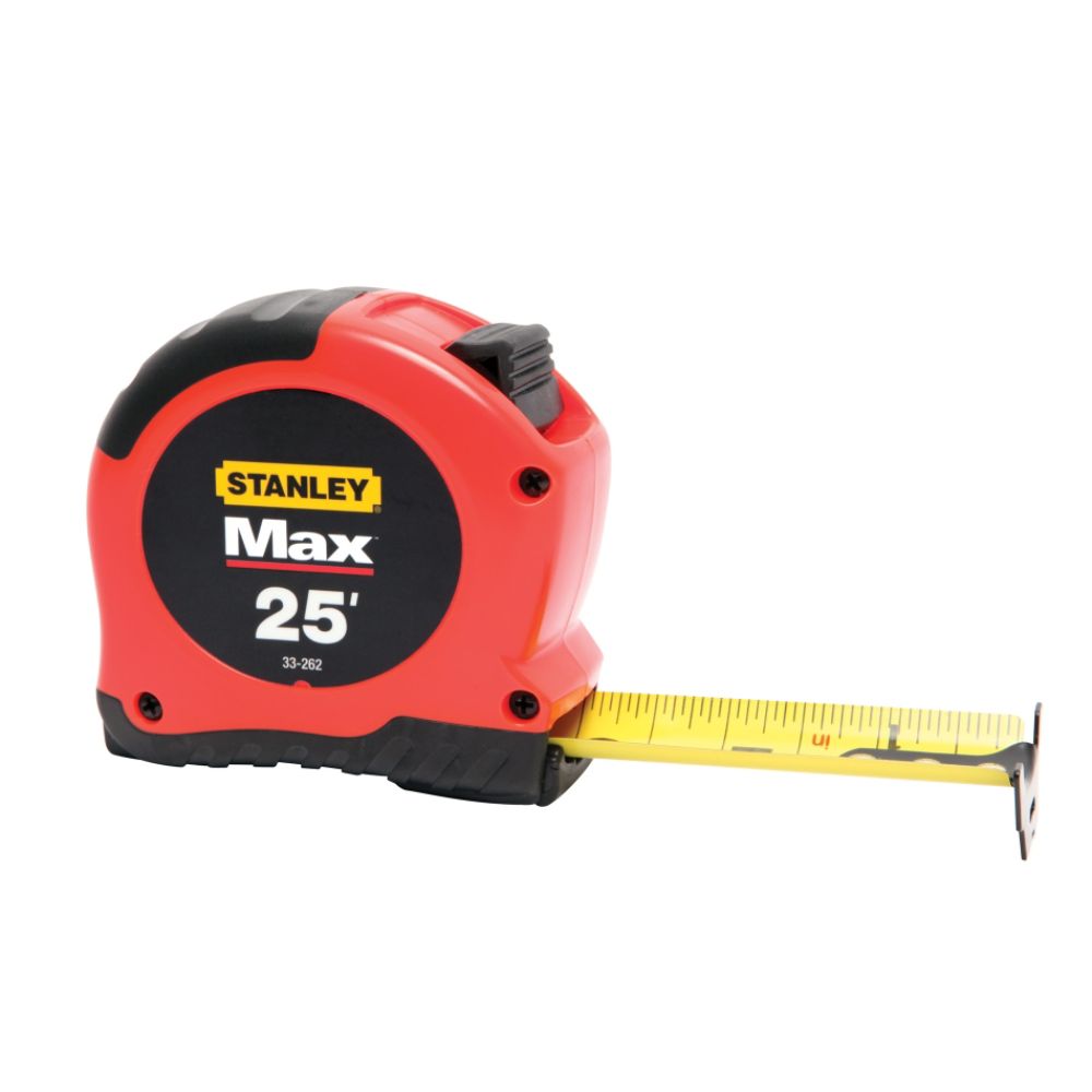 Stanley Max 25 x1-1/8 in. Hi-Vis Orange Tape Rule