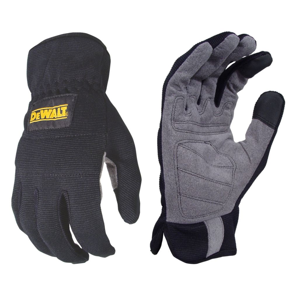 DeWalt RapidFit™ Black Slip On Performance WorkGlove with Grey Synthetic Leather Palm – X-Large at Sears.com