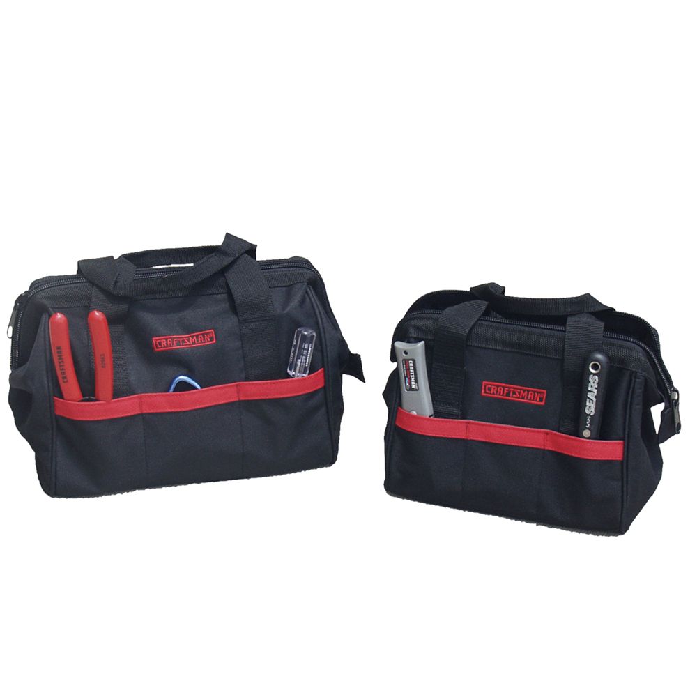 2-pack Craftsman 10" & 12" Tool Bags $7.49