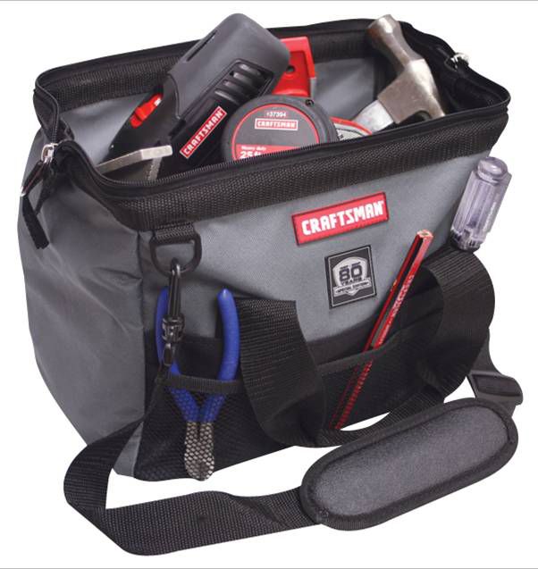 Craftsman 12 in. Tool Bag with Accessory Bag, 80th Anniversary Edition