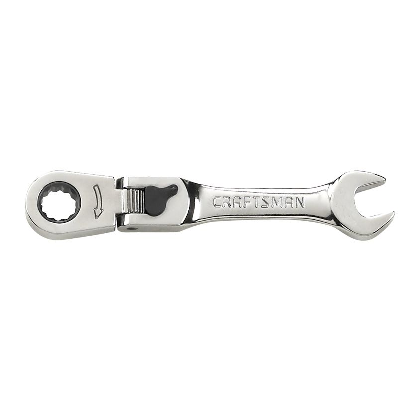 8mm Stubby Locking Flex Ratcheting Combination Wrench