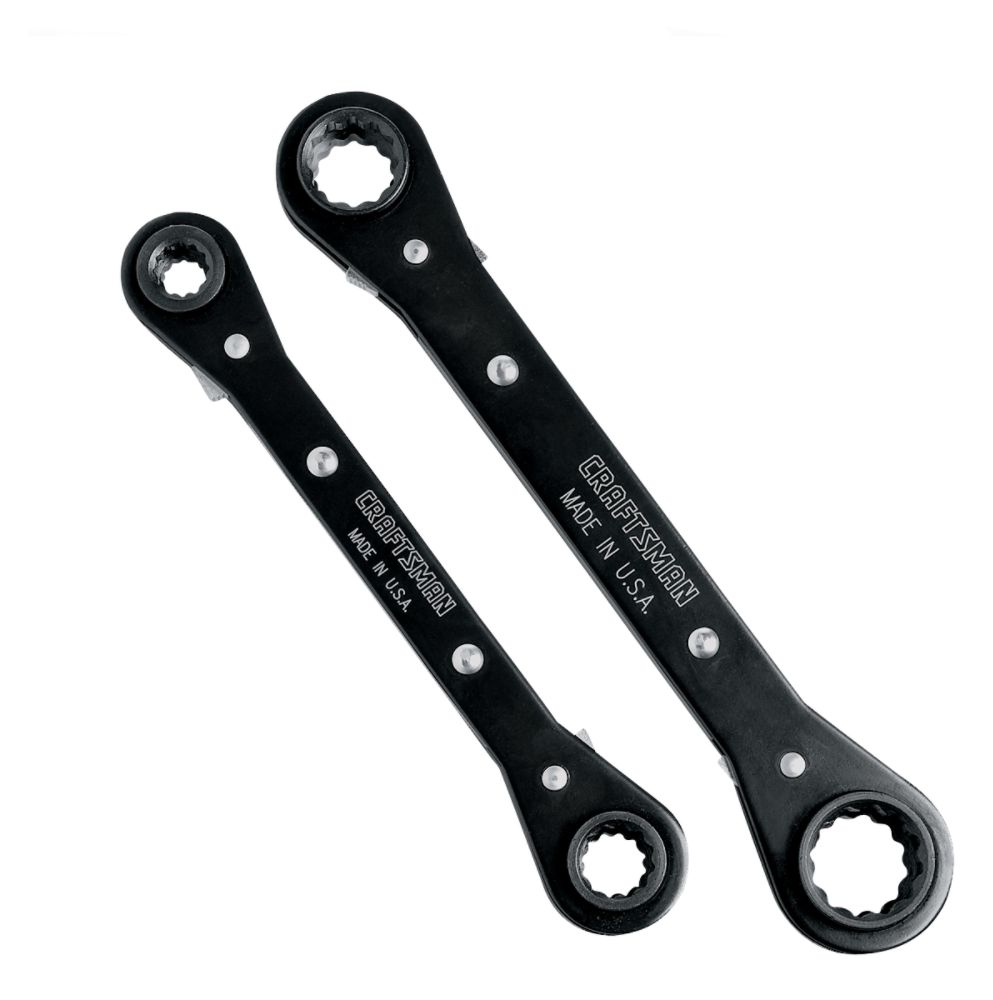 Craftsman 2-piece Ratcheting Dual Box End Wrench Set (Standard or Metric) $12.74