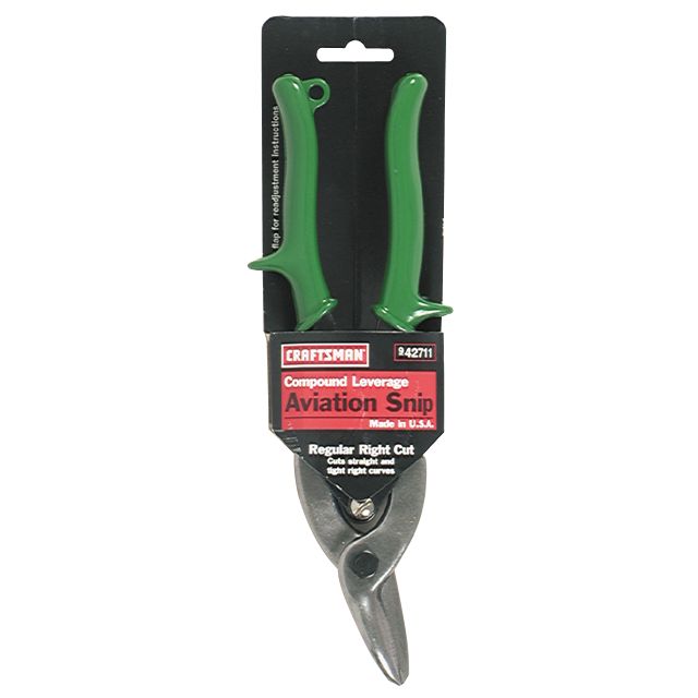 Craftsman Compound Leverage Snips, Regular Right Cut Aviation at Sears.com
