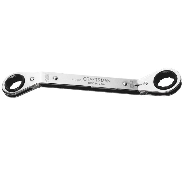 Craftsman 7 x 8mm Wrench, Offset Ratchet