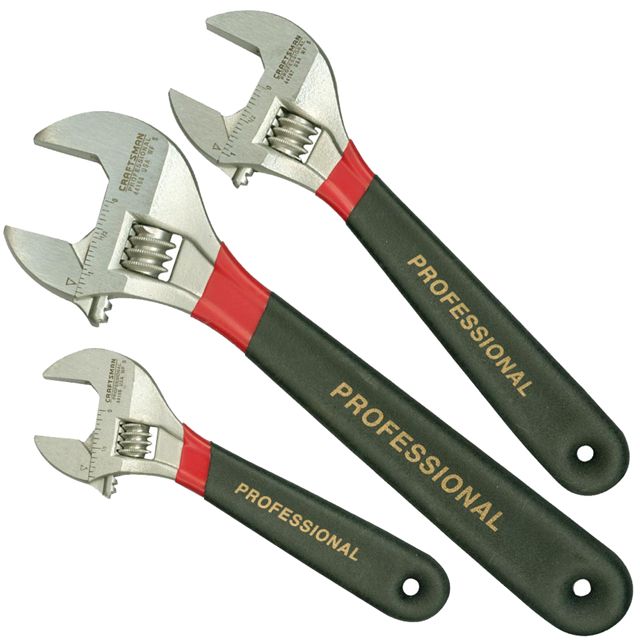 Craftsman Professional 3 pc. Adjustable Wrench Set