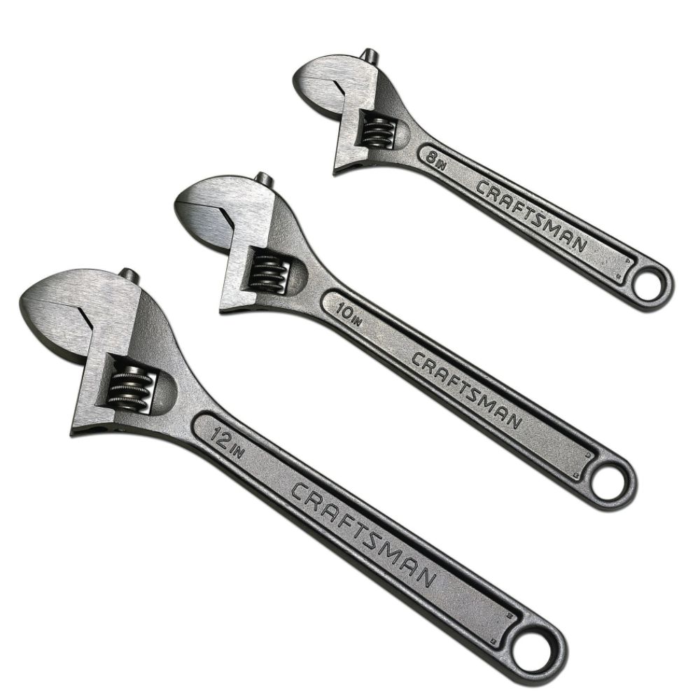 Craftsman 3 Piece Adjustable Wrench Set