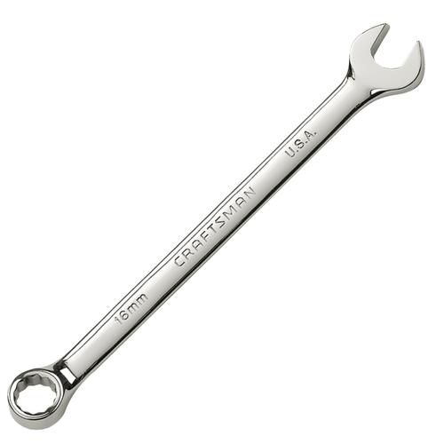 Craftsman Professional 7mm Full Polish Long Pattern Wrench, 12 pt. Combination