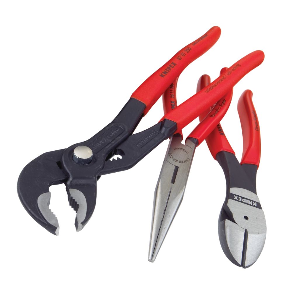 3 pc. Pliers Set with 10-inch Cobra Pliers