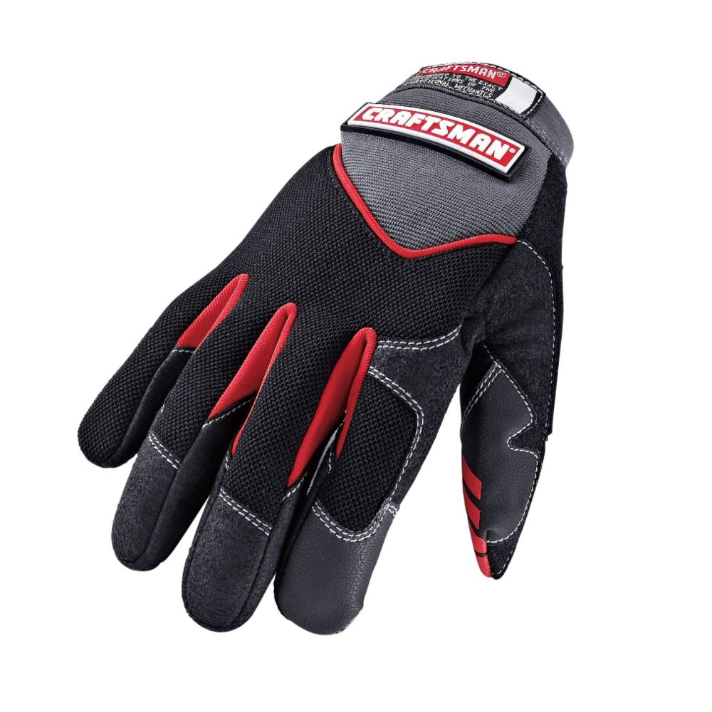 Craftsman Black Mechanics Gloves, Large