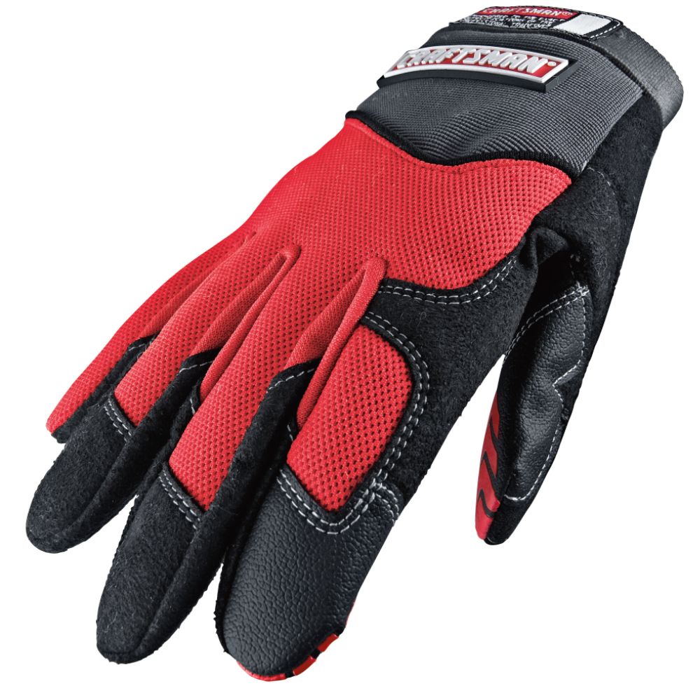 Craftsman Red Mechanics Gloves, Medium