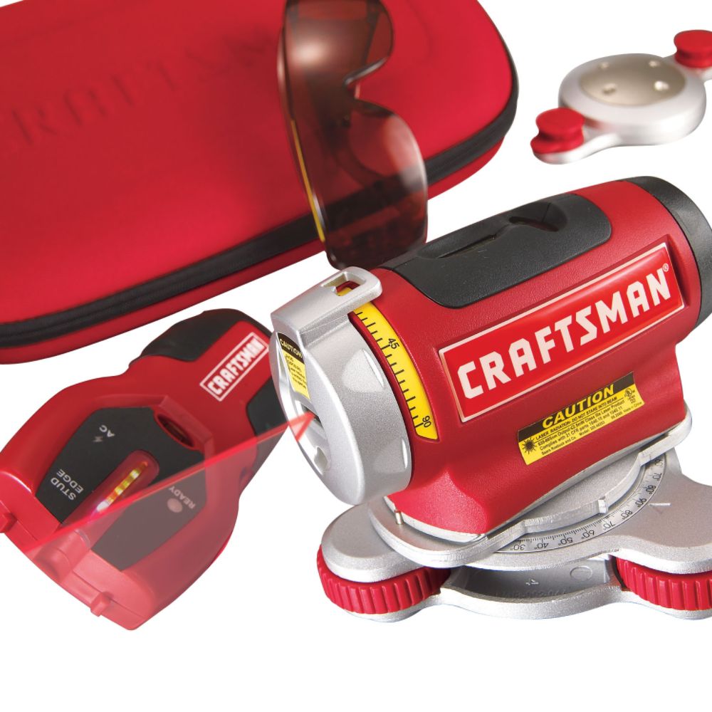 Craftsman 2-tool LaserTrac(R) Level Combo Kit with Stud Finder and New...