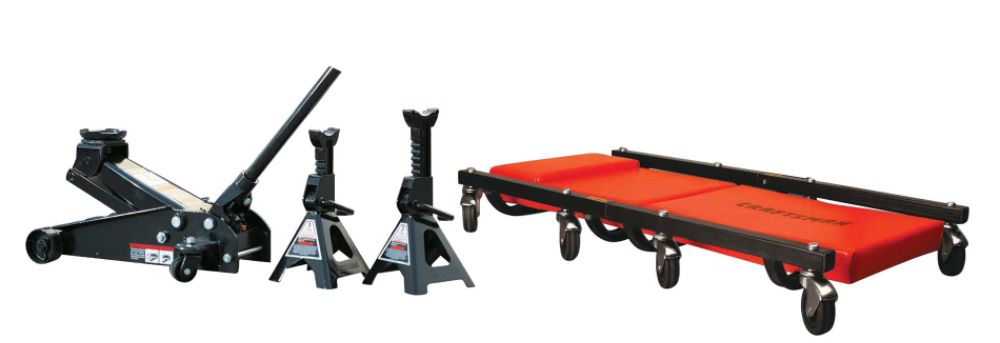 Craftsman&nbsp; 3 ton Floor Jack, Jack Stands and Creeper Set