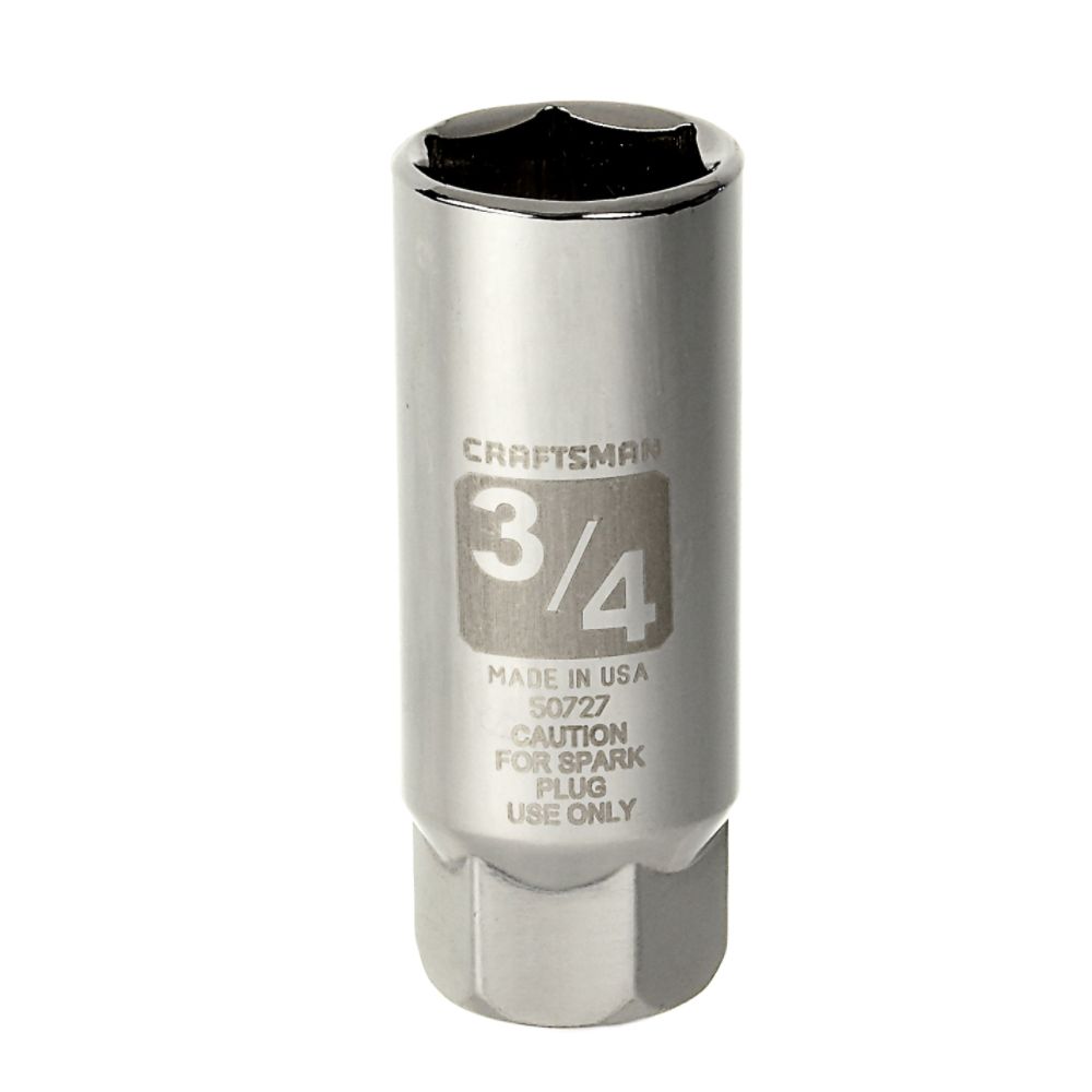 Craftsman 3/4 in. Easy-To-Read Spark Plug Socket, 3/8 in. drive at Sears.com