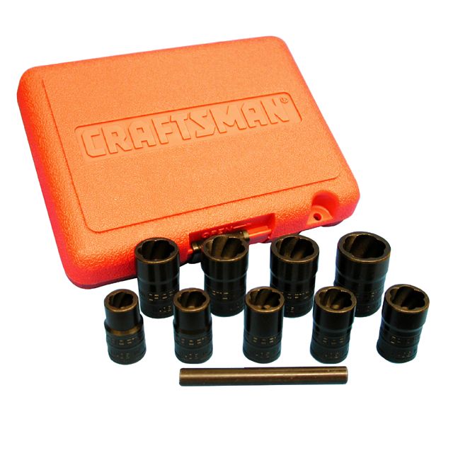 Craftsman 10 pc. Impact Grade Bolt-Out Damaged Bolt/Nut Remover