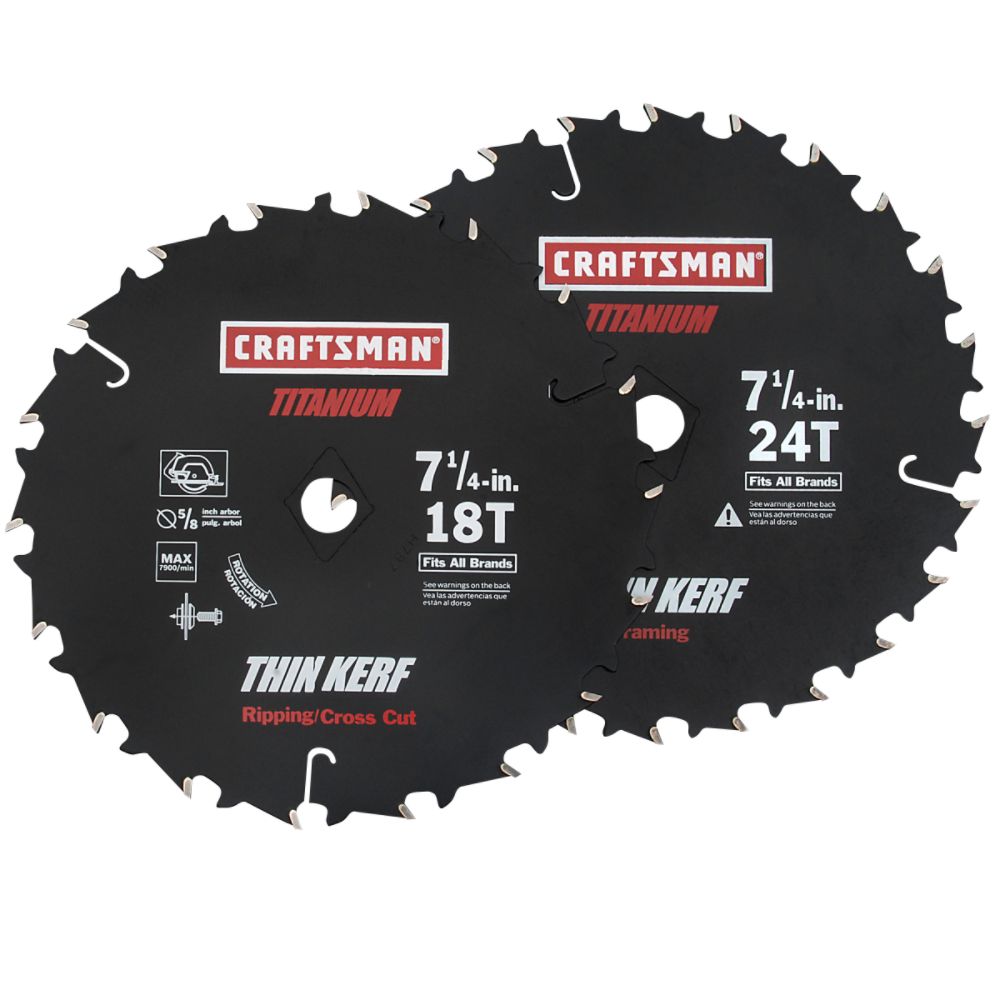 Craftsman 7-1/4 in. Titanium Circular Saw Blades - 2 pack at Sears.com