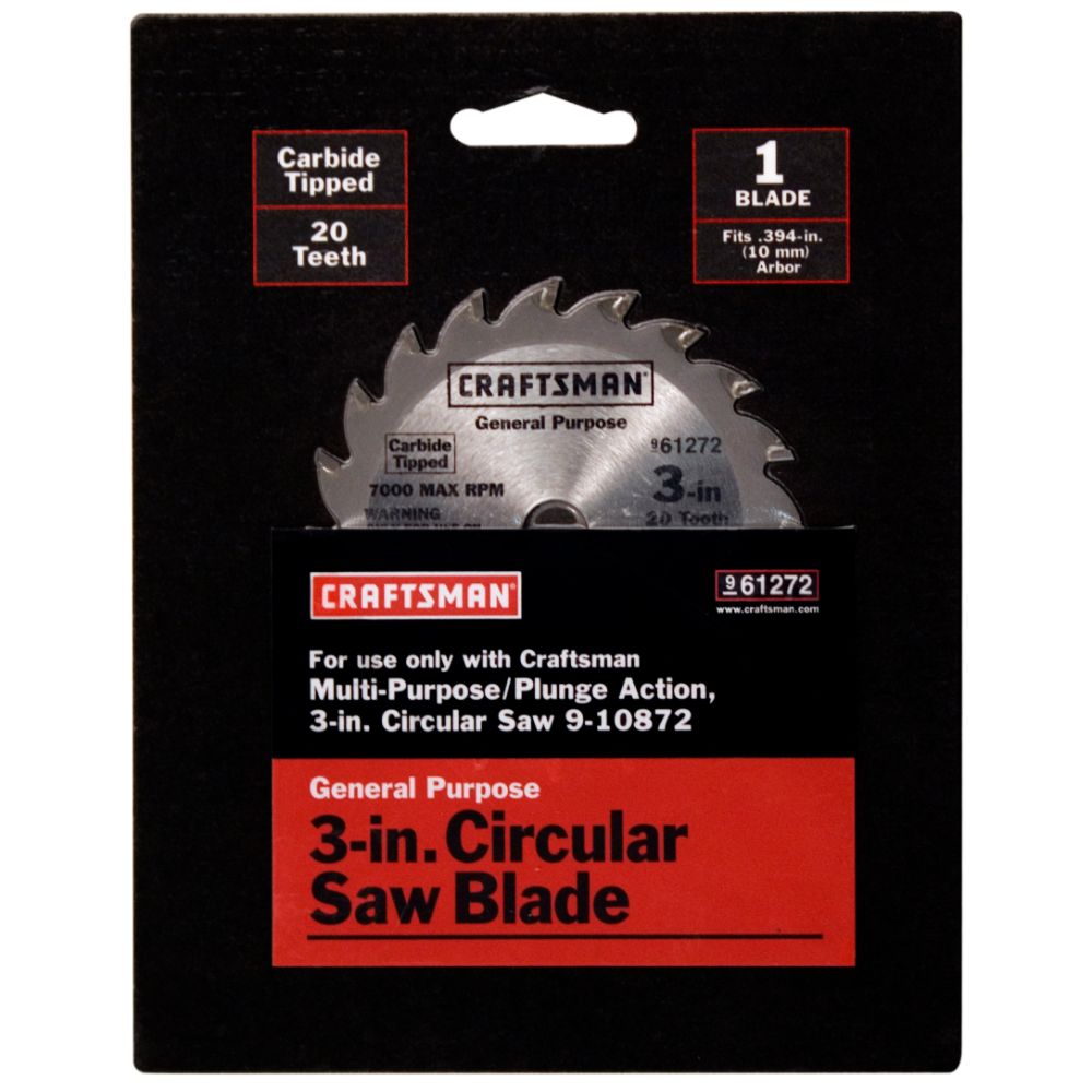 3 in. Carbide-Tipped Circular Saw Blade - 20T