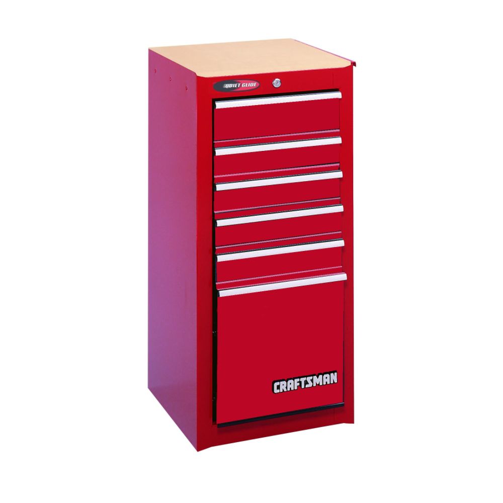 Craftsman 6-Drawer Quiet Glide&reg;  Side Chest - Red at Kmart.com