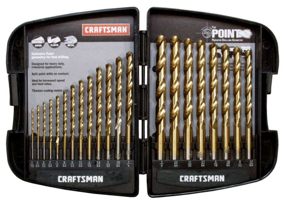 Craftsman 21 pc. Titanium Coated Drill Bit Set