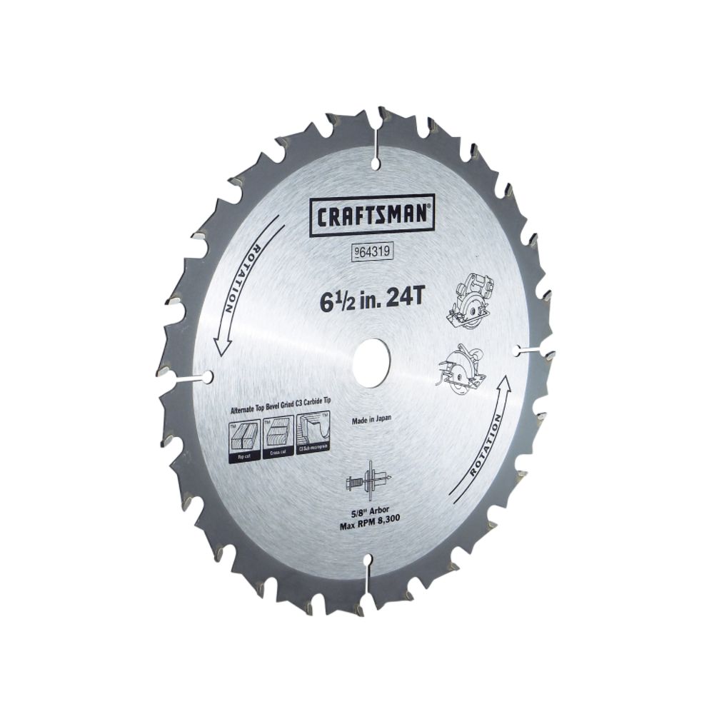 6-1/2 in. Cordless Circular/Trim Saw Blade - 10 pack