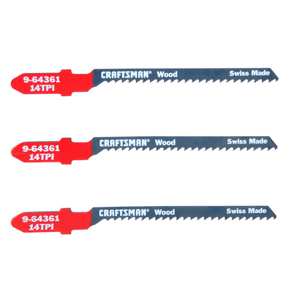 Craftsman 4 in. Jigsaw Blades, Wood, 14 TPI, 3 pk. at Sears.com