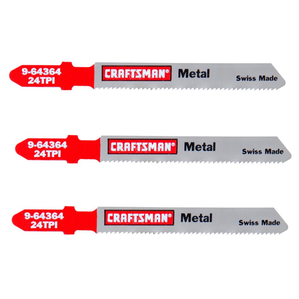 Craftsman 4 in. Jigsaw Blades, Metal, 24 TPI, 3 pk. at Sears.com