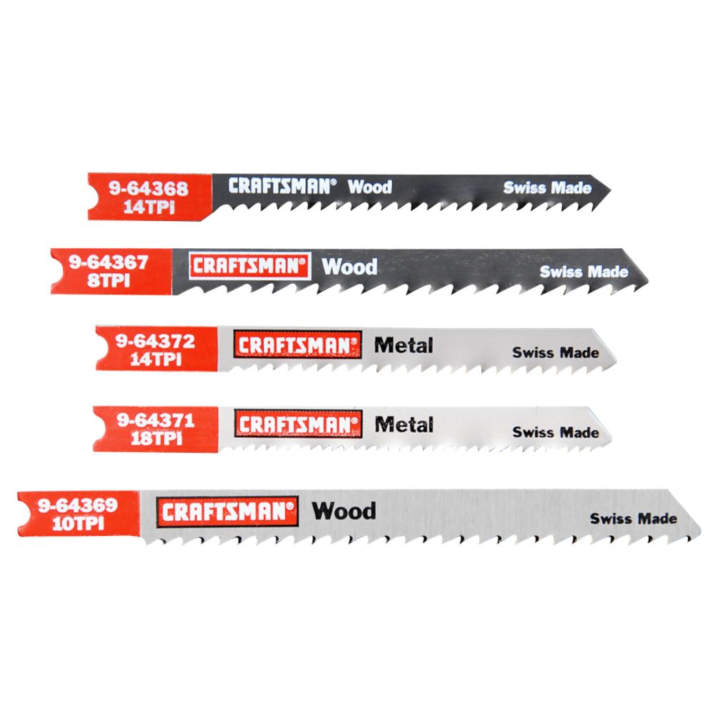 Craftsman 5 pc. Jigsaw Blade Set, U-Shank, Multi-Purpose at Sears.com