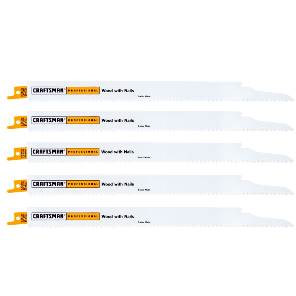 Craftsman Professional 12 in. Bimetal Reciprocating Saw Blades, Wood & ...
