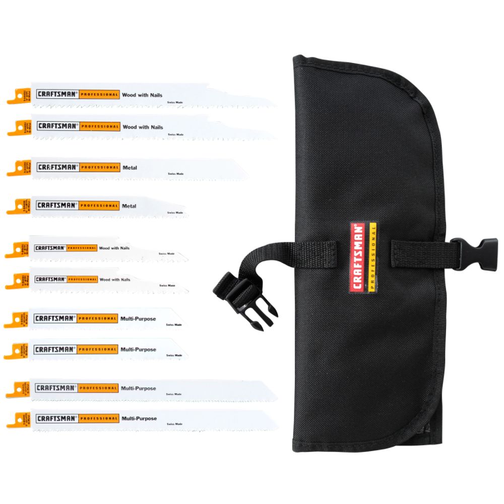 Craftsman Professional Bi-Metal Reciprocating Saw Blade Set, Multi-Purpose - 10 pk. at Sears.com