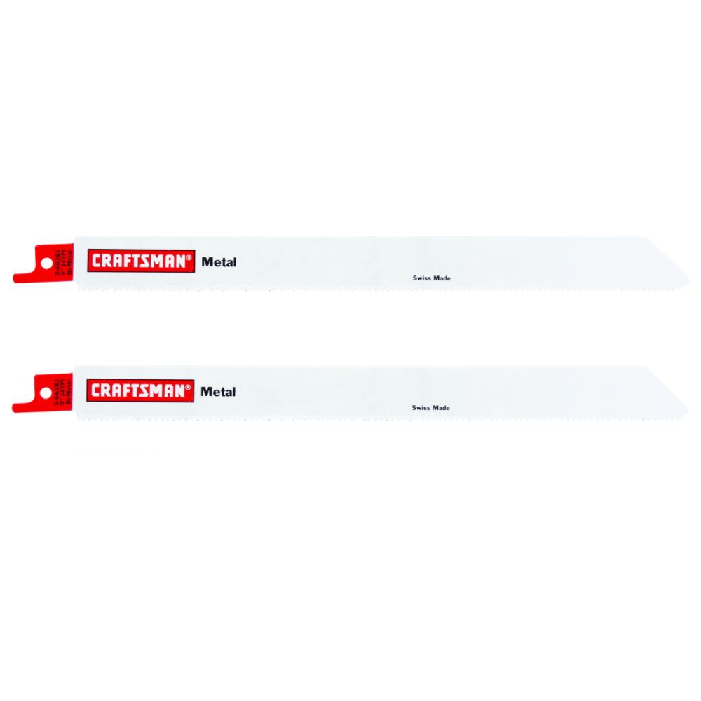 Craftsman 9 in. Bimetal Reciprocating Saw Blades, Metal, 14 TPI - 2 pk. at Sears.com