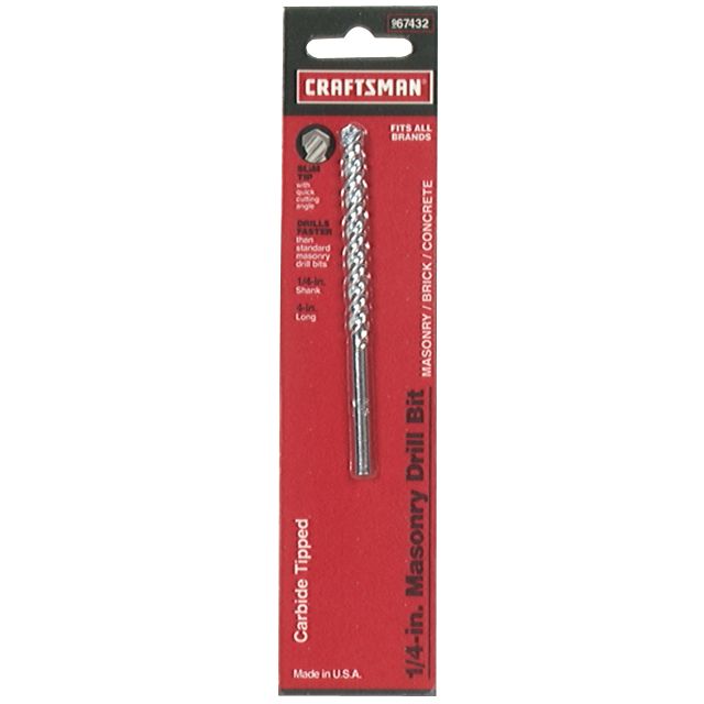Craftsman&nbsp; 1/4 x 4 in. Masonry Bit