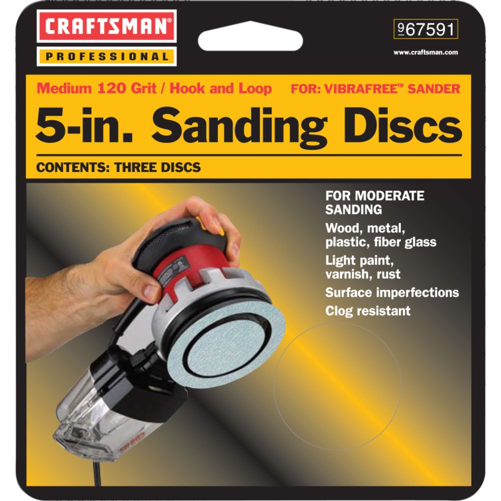 Craftsman Professional 5-in. Sanding Discs 120 Grit