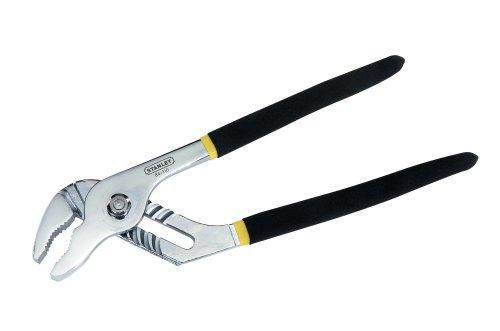 Stanley 8 in. Groove Joint Pliers -Chrome Nickel Steel -Double Dipped Grips