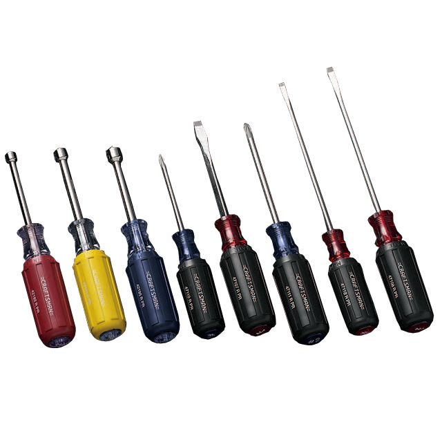 Craftsman 8 pc. Screwdriver and Nut Driver Set, Cushion Grip