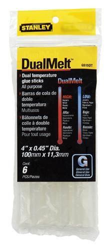 Stanley (6) 4 in. DualMelt Glue Sticks -All Purpose (Fit GR25 & GR100) at Kmart.com