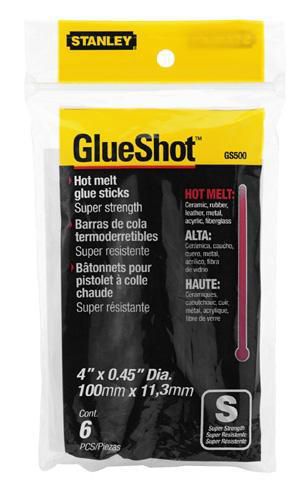 Stanley (6) 4 in. HotMelt Glue Sticks -Formula II Super Strength (Fit GR20, GR25, GR9 at Kmart.com