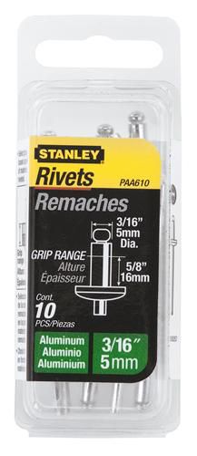 Stanley (10) 3/16 in. x 5/8 in. Aluminum Rivet at Kmart.com