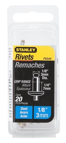 Stanley (20) 1/8 in. x 1/4 in. Steel Rivet at Kmart.com