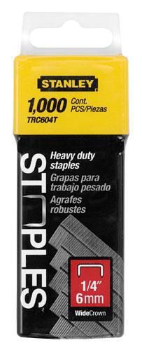 Stanley (1000) 1/4 in. Staple (Fit ACE, Black&Decker, Craftsman & Duo Fast Wide Crown at Kmart.com