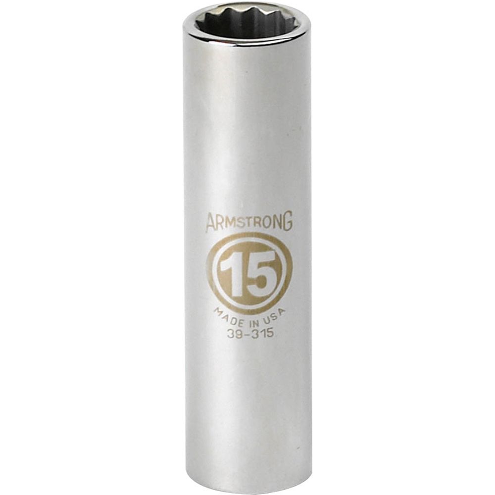 Armstrong 19 mm socket, 12 pt. deep 1/2 in. drive