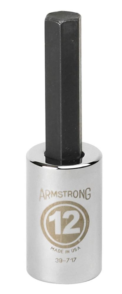 19 mm Standard Length Hexdriver socket, 1/2 in. drive