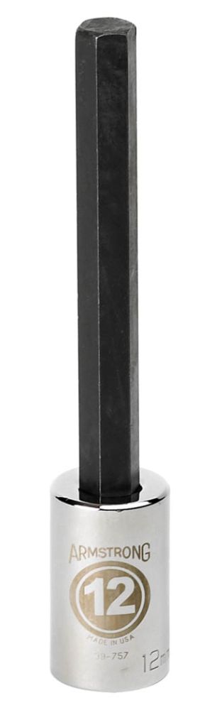 Armstrong&nbsp; 17 mm Extra Long Hexdriver socket, 1/2 in. drive