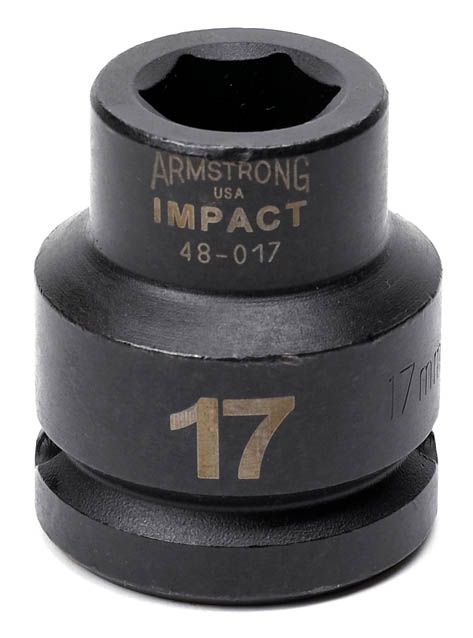 Armstrong&nbsp; 23 mm 6 pt. 3/4 in dr. Standard Impact Socket