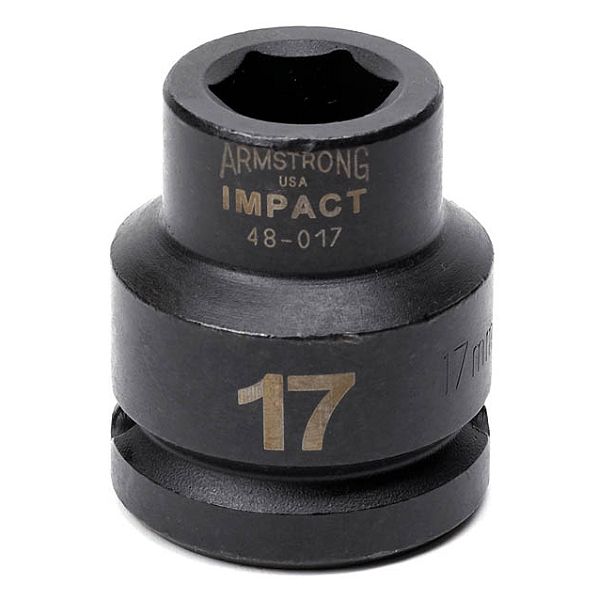Armstrong 27 Mm 6 Pt. 3/4 In Dr. Standard Impact Socket