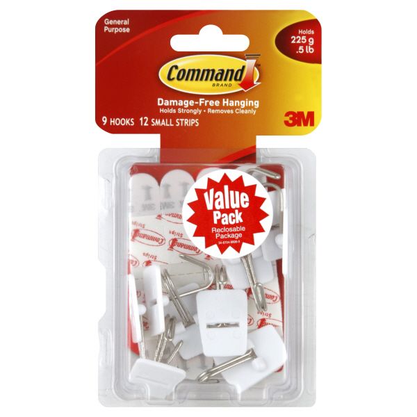Command General Purpose Hooks, Value Pack, 9 hooks
