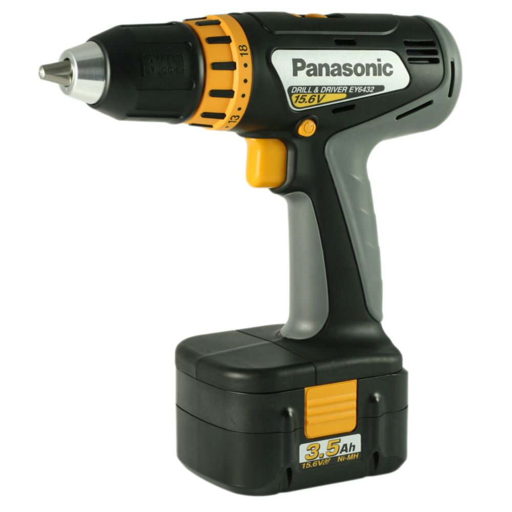 Panasonic EY6432GQKW 15.6volt Cordless 1/2" Drill/Driver Kit
