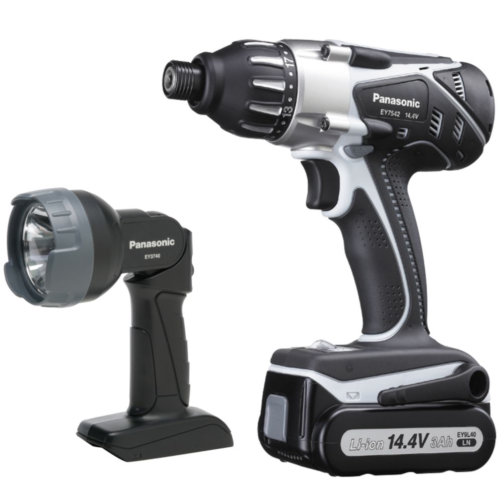 Panasonic EY7542LN2L 14.4-volt Cordless MULTI Drill & Driver Kit with...