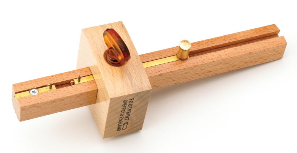 Footprint Tools Mortice-Marking Gauge, Beechwood