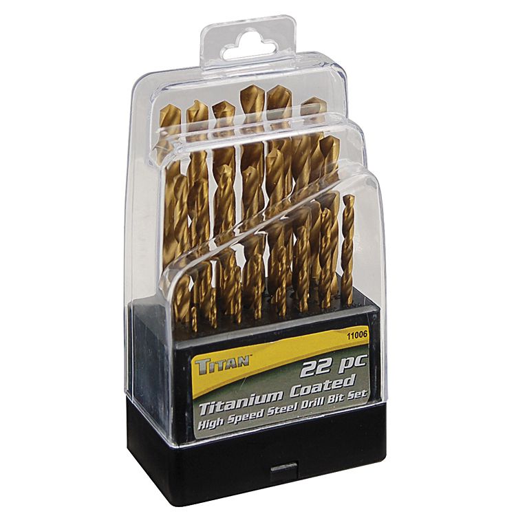 Titan Tools 22 pc. Titanium Drill Bit Set at Kmart.com