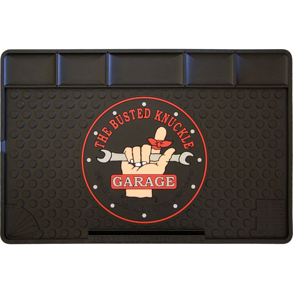 The Busted Knuckle Garage Workbench Mat /